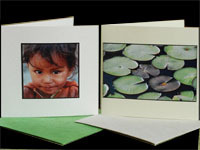 Photo cards - faces and flowers